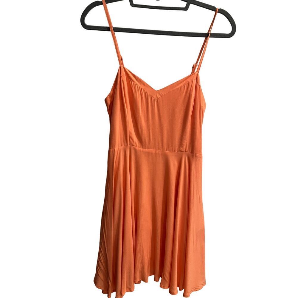Talula Light Orange Fit and Flare Twirl Dress Spaghetti Straps Size 6